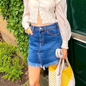 🆕 FREE PEOPLE BAILEY DENIM SKIRT